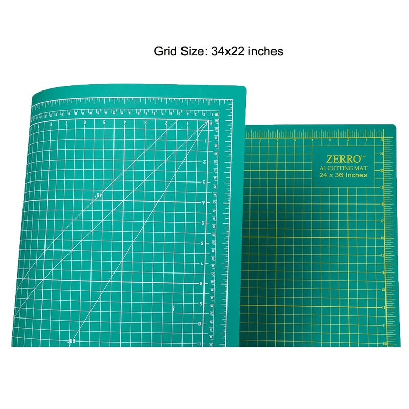ZERRO Self Healing Cutting Mat 24" x 36", Professional Double Sided Durable Non-Slip Rotary Mat for Scrapbooking, Fabric, Quilting, Sewing-3mm Thick (A1) - Image 3